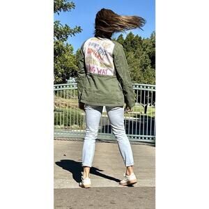 SUBLIME 90s Jacket Upcycled Patched Retro Vintage Band Concert Utility Coat Sz M